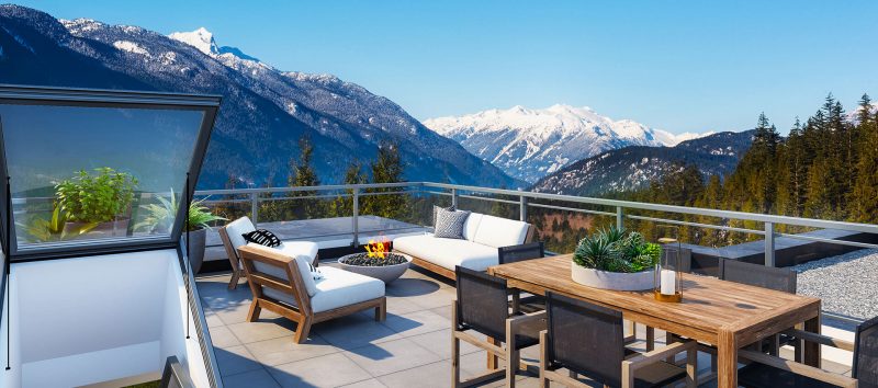 condo floorplans, squamish condos for sale, skyridge squamish rooftop deck